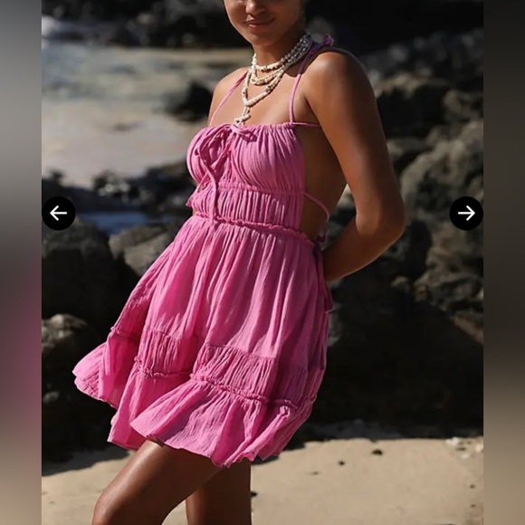 Free People Taking Sides Mini Sz L - Picture 3 of 5